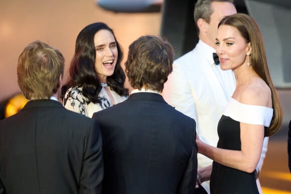 Jennifer Connelly, Kate Catherine Middleton, duchesse de Cambridge, Tom Cruise - Première du film "Top Gun : Maverick" à Londres. Le 19 mai 2022  