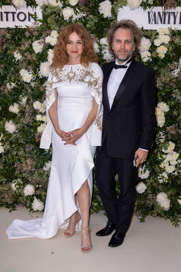 Florian Zeller et sa femme Marine Delterme - Photocall du dîner Vanity Fair x Louis Vuitton chez Fred l'Ecailler lors du 75ème Festival International du Film de Cannes, le 20 mai 2022. © Olivier Borde / Bestimage 