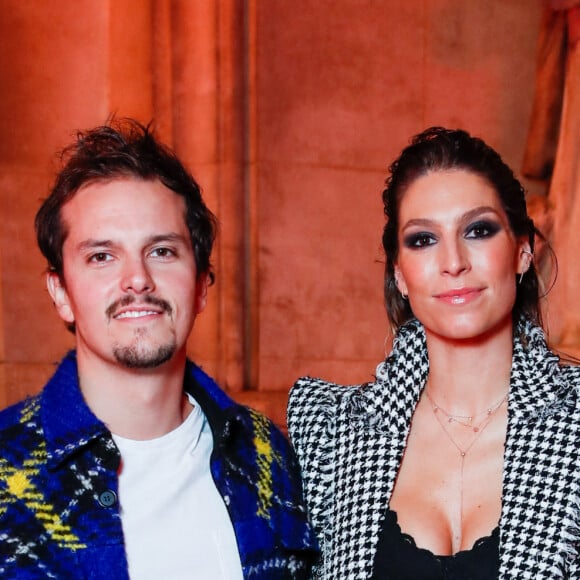 Exclusif - Juan Arbelaez et sa femme Laury Thilleman - People au défilé Etam Live Show 2021 à l'Opéra Garnier à Paris le 4 octobre 2021. © Cyril Moreau / Rachid Bellak / Bestimage