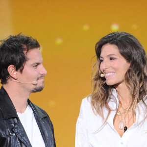 Laury Thilleman et son mari Juan Arbelaez - Enregistrement de l'émission "La Chanson secrète 9" à la Seine musicale à Paris, diffusée le 27 novembre sur TF1 à 21h05 © Gaffiot-Moreau / Bestimage