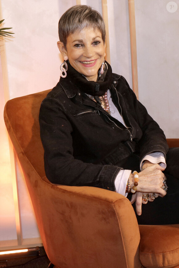 Portrait de Isabelle Morini-Bosc lors de l'enregistrement de l'émission "Chez Jordan" à Paris le 4 février 2022. © Cédric Perrin / Bestimage