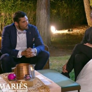 Mariage de Cyndie et Jauffrey dans "Mariés au premier regard 2022", le 30 mai, sur M6