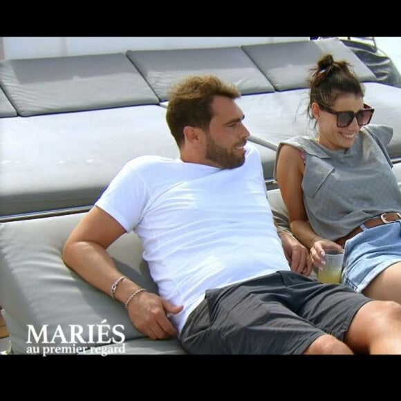 Jauffrey et Cyndie dans l'épisode de "Mariés au premier regard 2022" du 30 mai, sur M6
