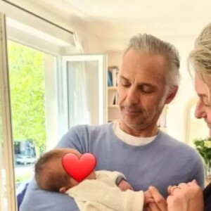 Le petit Vahé Belmondo fait le bonheur de ses parents, Alessandro et Méliné, comme de ses grands parents, Paul et Luana. @ Instagram / Méliné Ristiguian