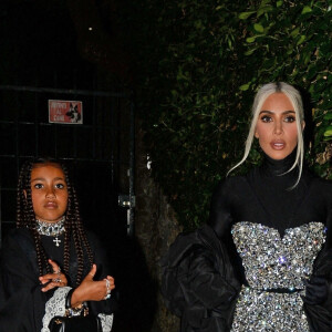 Exclusif - Kim Kardashian et sa fille North West se promènent à Portofino après la cérémonie de mriage de Kourtney et Travis. Portofino, le 22 mai 2022.
