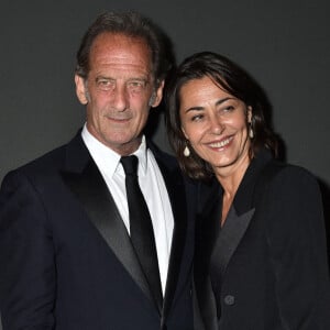 Vincent Lindon et sa compagne Cécile Duffau - Soirée "Women In Motion" au Château de la Castre lors du 75e Festival de Cannes. © Olivier Borde / Bestimage