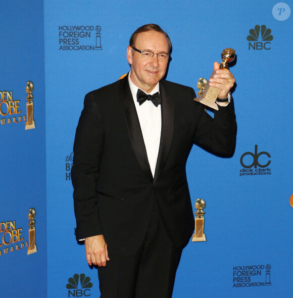 Kevin Spacey - Pressroom lors de la 72ème cérémonie annuelle des Golden Globe Awards à Beverly Hills, le 11 janvier 2015.