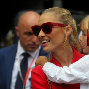 Beatrice Borromeo et son fils Francesco Casiraghi lors du Grand Prix de Monaco 2022 de F1, à Monaco, le 29 mai 2022. © Jean-François Ottonello/Nice Matin/Bestimage 