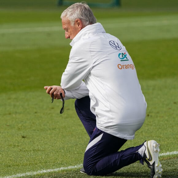 Didier Deschamps - Entrainement de l'Equipe de France A au Centre National du Football, à Clairefontaine-en-Yvelines, le 29 mai 2022.