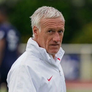 Didier Deschamps - Entrainement de l'Equipe de France A au Centre National du Football, à Clairefontaine-en-Yvelines, le 29 mai 2022.