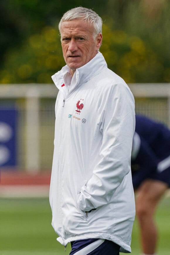 Didier Deschamps - Entrainement de l'Equipe de France A au Centre National du Football, à Clairefontaine-en-Yvelines.