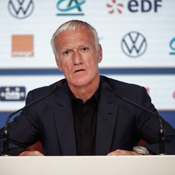 Conférence de presse du sélectionneur de l'équipe de France, Didier Deschamps à Paris, France, le 19 mai 2022. © Aurelien Morissard/Panoramic/Bestimage