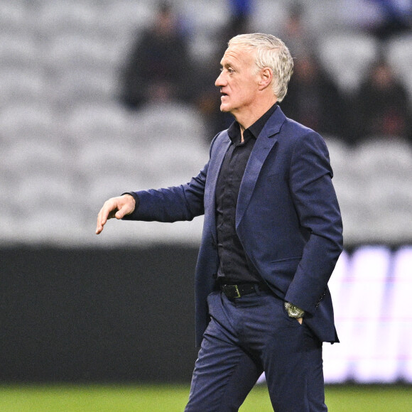 Didier Deschamps - Selectionneur (Fra) - L'équipe de France bat l'Afrique du Sud 5 à 0 lors d'un match amical au stade Pierre Mauroy à Villeneuve d'Ascq le 29 mars 2022. © JB Autissier /Panoramic/Bestimage