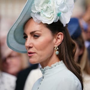 Catherine (Kate) Middleton, duchesse de Cambridge, lors d'une Royal Garden Party au Buckingham Palace à Londres, Royaume Uni, le 25 mai 2022. 