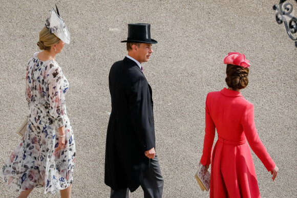 Le prince Edward, comte de Wessex, Catherine (Kate) Middleton, duchesse de Cambridge, et Sophie Rhys-Jones, comtesse de Wessex, à la Royal Garden Party à Buckingham Palace, le 18 mai 2022. 