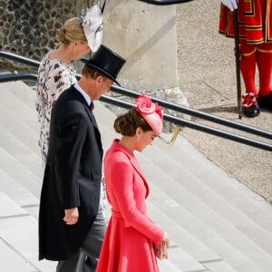 Le prince Edward, comte de Wessex, Catherine (Kate) Middleton, duchesse de Cambridge, et Sophie Rhys-Jones, comtesse de Wessex, à la Royal Garden Party à Buckingham Palace, le 18 mai 2022. 