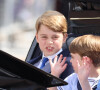 Le prince George, la princesse Charlotte et le prince Louis célèbrent le Jubilé de platine d'Elizabeth II. Londres. Le 2 juin 2022. @ Stephen Lock/i-Images/ABACAPRESS.COM