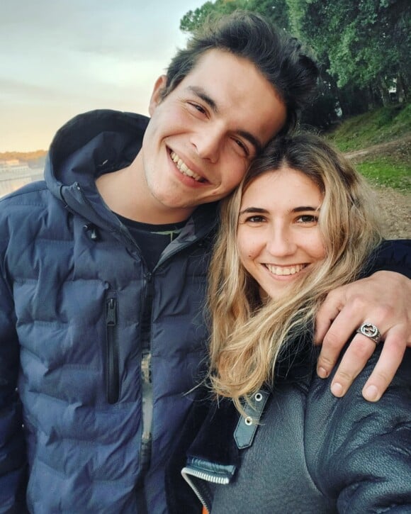 Julien Castaldi et sa compagne Kiara sur Instagram.
