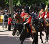 Le prince Charles, prince de Galles, Le prince William, duc de Cambridge - Les membres de la famille royale lors de la parade militaire "Trooping the Colour" dans le cadre de la célébration du jubilé de platine (70 ans de règne) de la reine Elizabeth II à Londres, le 2 juin 2022. 