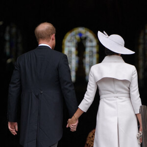 Meghan Markle et le prince Harry lors de la messe du jubilé à la cathédrale Saint-Paul le vendredi 3 juin 2022