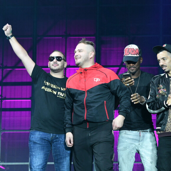 Jul, Black M et Bigflo en concert au stade Orange Velodrome à Marseille le 11 octobre 2019 dans le cadre de la tournée de Soprano, Phoenix Tour. © Bruno Bebert / Bestimage