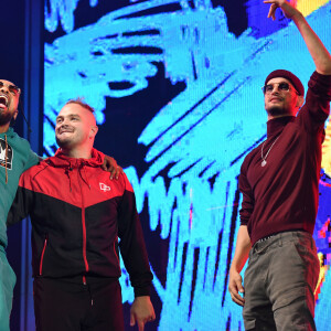 Vincenzo de Psy 4 de la Rime et Jul en concert au stade Orange Velodrome à Marseille le 11 octobre 2019 dans le cadre de la tournée de Soprano, Phoenix Tour. © Bruno Bebert / Bestimage