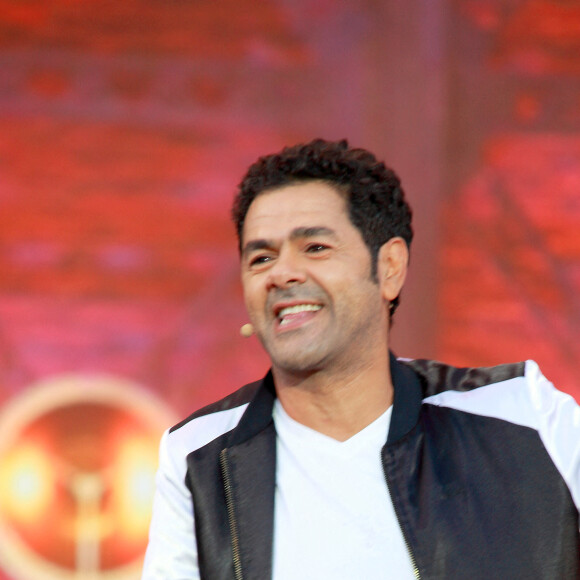 Jamel Debbouze - Les célébrités en concert pendant le festival 'Les Vieilles Charrues' à Carhaix-Plouguer en Bretagne, le 20 juillet 2019. 