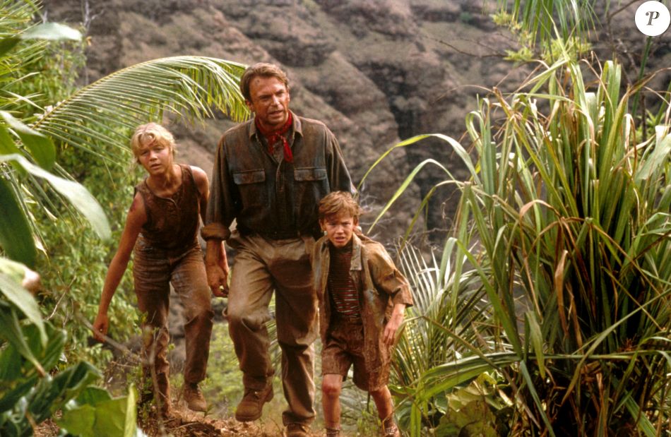 Ariana Richards, Sam Neill et Joseph Mazzello (Joe Mazello) dans Jurassic Park
