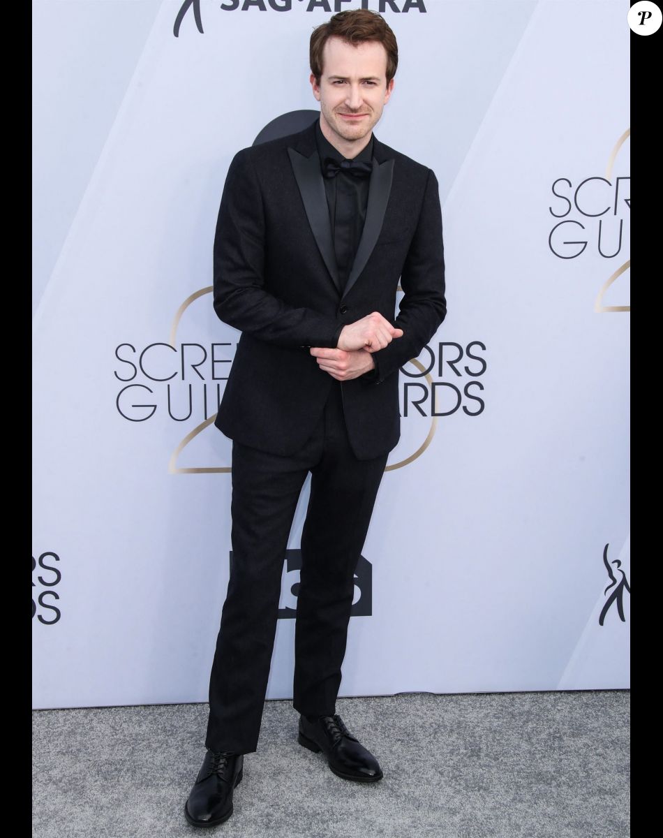 Joseph Mazzello - Photocall - 25ème cérémonie annuelle des Screen Actors Guild Awards au Shrine Audritorium à Los Angeles, le 27 janvier 2019.