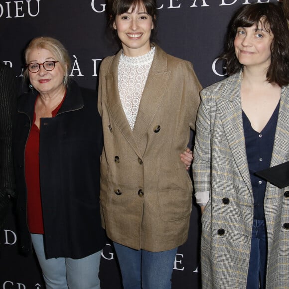 Josiane Balasko, Baya Rehaz, Aurélia Petit - Avant-première du film "Grâce à Dieu" au MK2 Bibliothèque à Paris, le 18 février 2019. © Marc Ausset-Lacroix/Bestimage