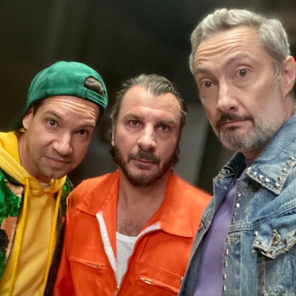 Michaël Youn, Vincent Desagnat et Benjamin Morgaine sur Instagram. Le 30 octobre 2021.