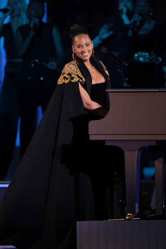 Alicia Keys - Concert devant le palais de Buckingham à Londres, à l'occasion du jubilé de platine de la reine d'Angleterre. Le 4 juin 2022.