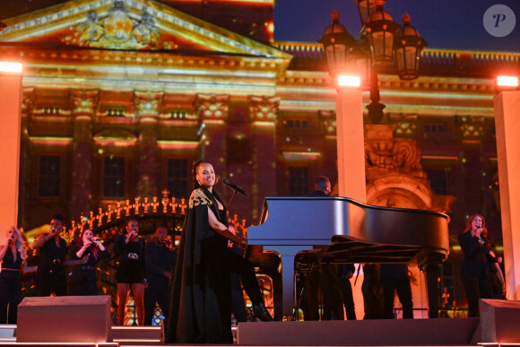 Alicia Keys - Concert devant le palais de Buckingham à Londres, à l'occasion du jubilé de platine de la reine d'Angleterre. Le 4 juin 2022.