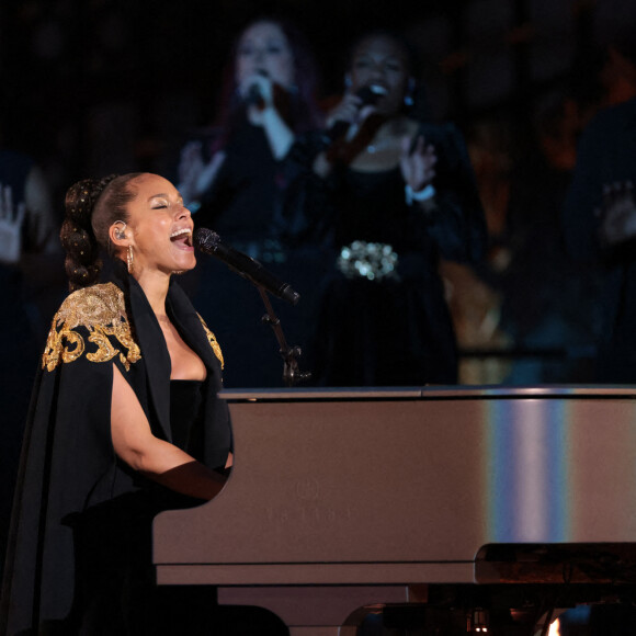 Alicia Keys - Concert devant le palais de Buckingham à Londres, à l'occasion du jubilé de platine de la reine d'Angleterre. Le 4 juin 2022.