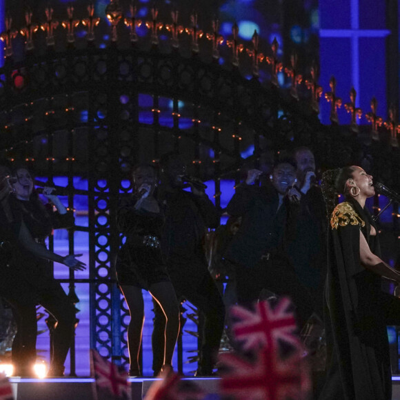 Alicia Keys - Concert devant le palais de Buckingham à Londres, à l'occasion du jubilé de platine de la reine d'Angleterre. Le 4 juin 2022.