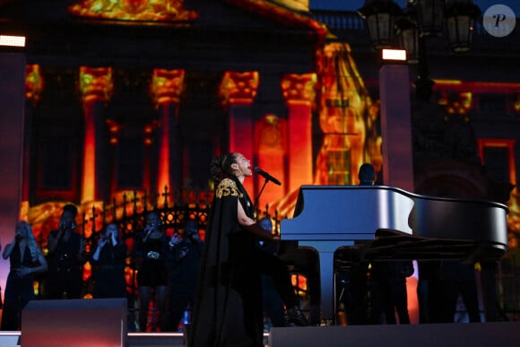 Alicia Keys - Concert devant le palais de Buckingham à Londres, à l'occasion du jubilé de platine de la reine d'Angleterre. Le 4 juin 2022.