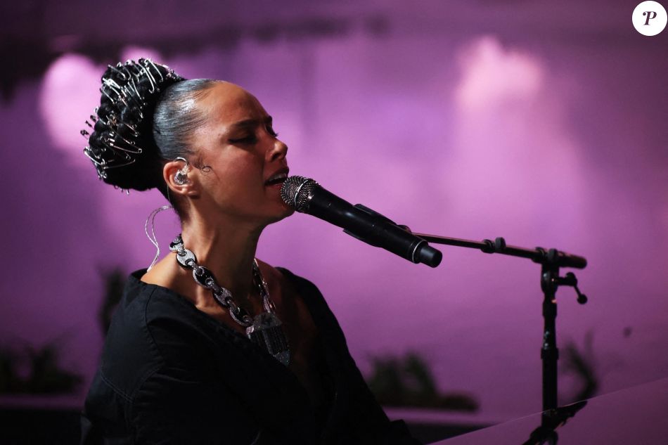 Exclusif - Alicia Keys lors du l'évènement Donda 2 Listening Party au