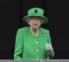La reine Elisabeth II d'Angleterre - Jubilé de platine de la reine Elisabeth II d'Angleterre à Bukingham Palace à Londres, le 5 juin 2022. 