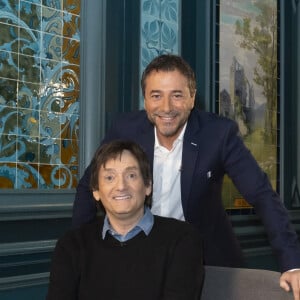 Exclusif - Pierre Palmade, Bernard Montiel - Enregistrement de l'émission "Olympiascope", présentée par B.Montiel et diffusée le 9 juin en prime sur Olympia TV, une chaîne du groupe Canal+ et en replay sur myCANAL. Le 3 mars 2022 © Jack Tribeca / Bestimage