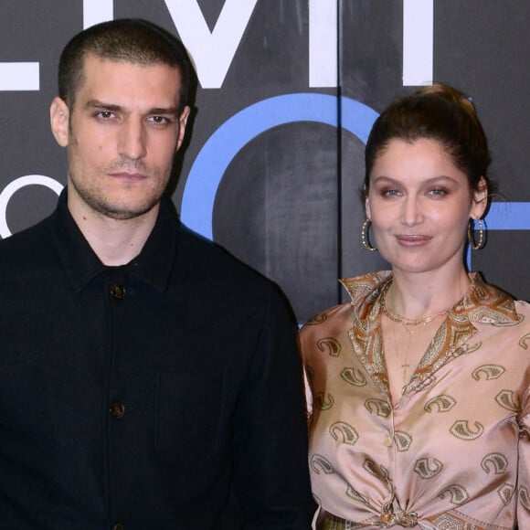 Louis Garrel et sa femme Laetitia Casta - Emission "Che Tempo Che Fa" à Milan.