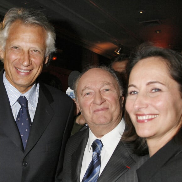 Ségolène Royal et Dominique de Villepin lors du dîner annuel du CRIF le 23 janvier 2007