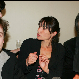 Thomas Dutronc, Sylvie Duval et Jacques Dutronc - 30ème cérémonie des César - Dîner au Fouquet's le 26 février 2005