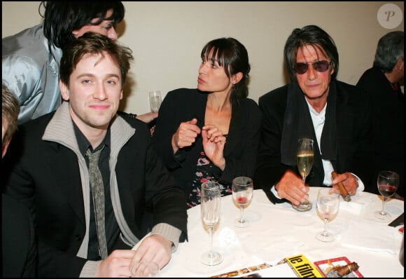 Thomas Dutronc, Sylvie Duval et Jacques Dutronc - 30ème cérémonie des César - Dîner au Fouquet's le 26 février 2005