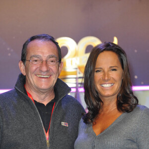 Jean-Pierre Pernaut et Nathalie Marquay - Prolongation du 20eme anniversaire de Disneyland Paris, le 23 mars 2013. 