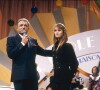 Jacques Martin et Vanessa Paradis sur le plateau de "L'école des fans" en octobre 1989. © Olivier Pascal via Bestimage