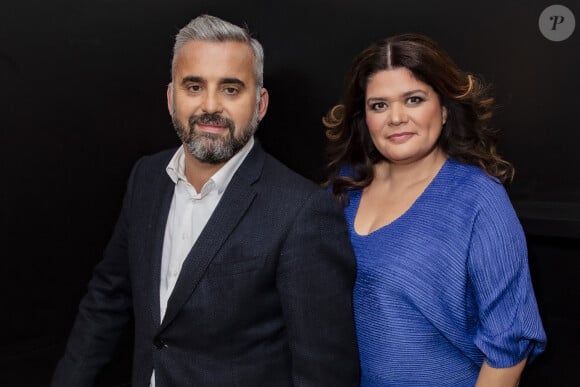 Exclusif - Alexis Corbière et sa femme Raquel Garrido - TPMP (Touche Pas à Mon Poste) présenté par Cyril Hanouna, diffusée en direct le 21 Septembre 2021 sur C8 - Paris le 21 Septembre 2021 © Jack Tribeca / Bestimage 