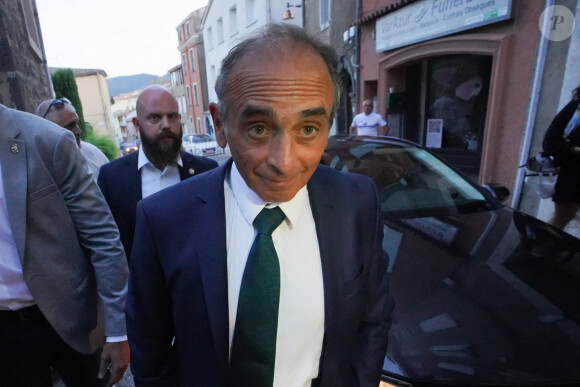 Déclaration de Eric Zemmour à Cogolin après avoir été éliminé au premier tour des élections législatives le 12 juin 2022. © Norbert Scanella / Panoramic / Bestimage