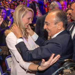 Eric Zemmour, Marion Maréchal (enceinte) - Meeting de Eric Zemmour, candidat à l'élection présidentielle, au Zénith de Toulon le 6 mars 2022