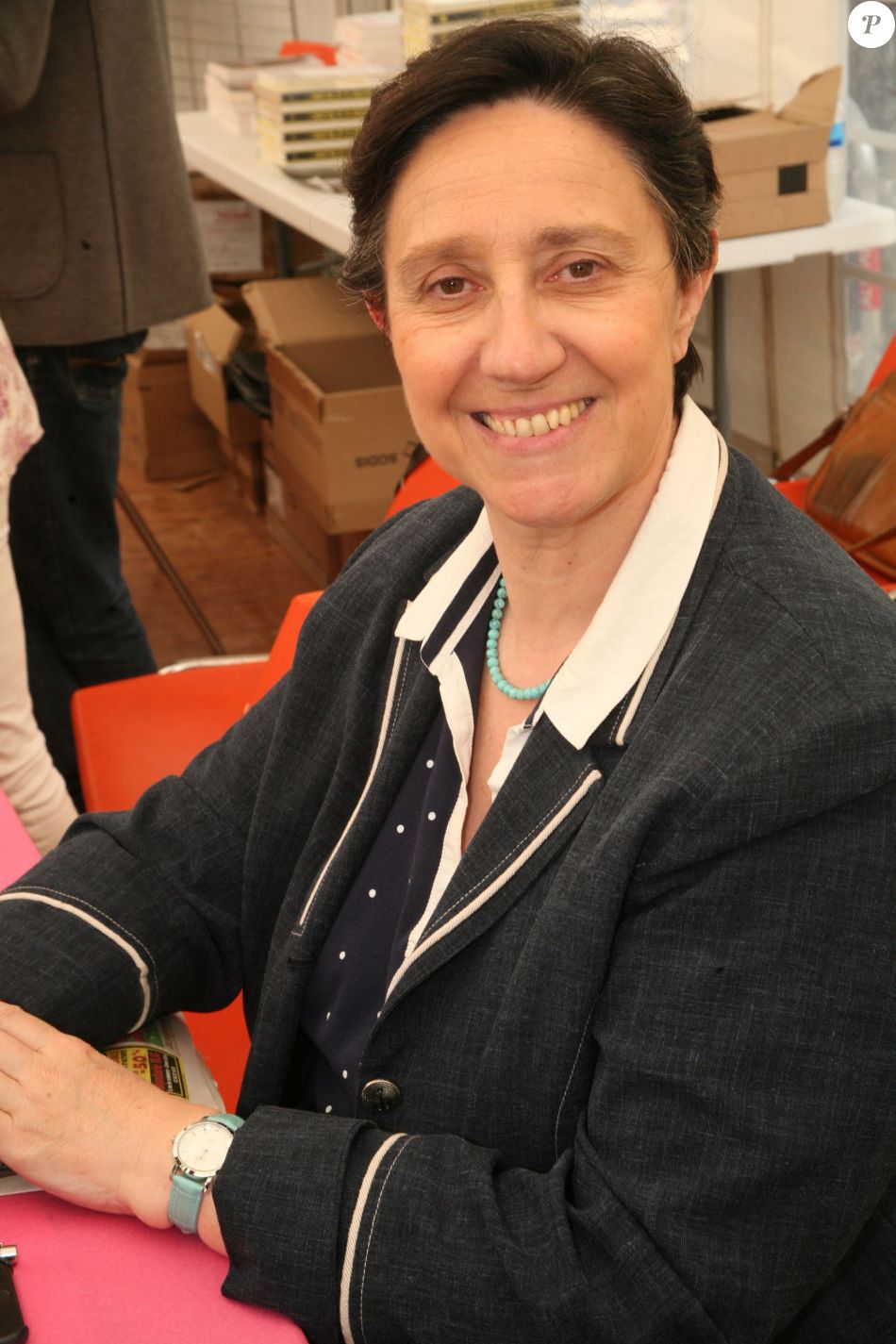 Nikos Aliagas Et Danielle Moreau Danielle Moreau - Salon du livre de Cosne-sur-Loire le 26 Mai 2019. © Jlppa  / Bestimage - Purepeople