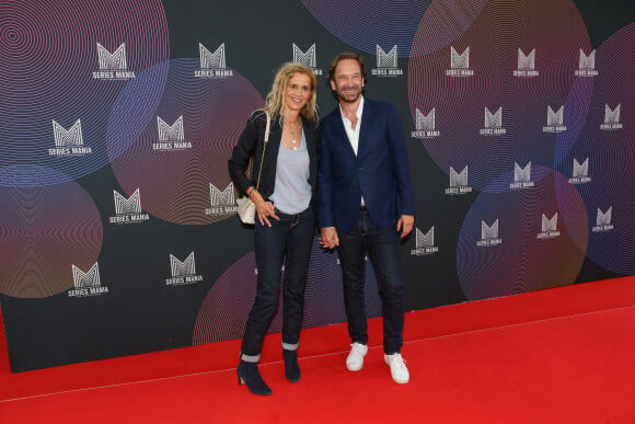 Delphine De Vigan et François Busnel - Photocall de la cérémonie d'ouverture du Festival Series Mania à Lille, qui se tient du 26 août au 2 septembre. Le 26 août 2021
